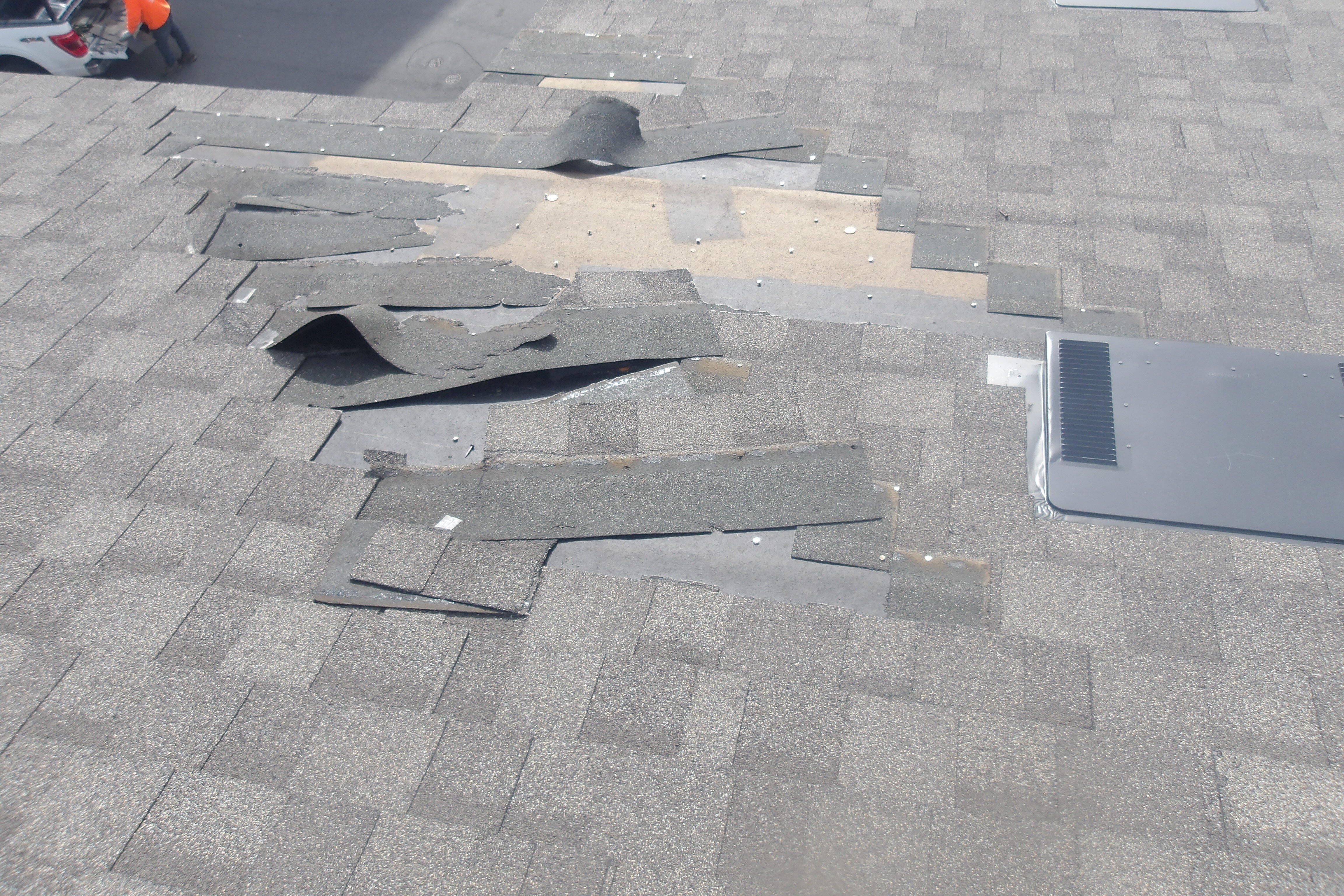 Winter roof damage - Cooper Roofing & Solar in Las Vegas, NV